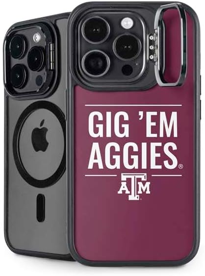 Skinit Kickstand Phone Case Compatible with iPhone 14 Pro - Officially Licensed Texas A&M University TAM Design