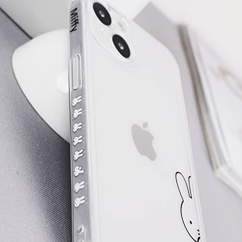 ミッフィー iPhone15 用 ケース スマホケース キャラクター アイフォン15 【全機種対応】 携帯 カバー かわいい おしゃれ ケース 側面設計 TPU レンズ保護 ワイヤレス充電対応 指紋防止 サイドデザイン クリア 6.1インチ iPhone15 用