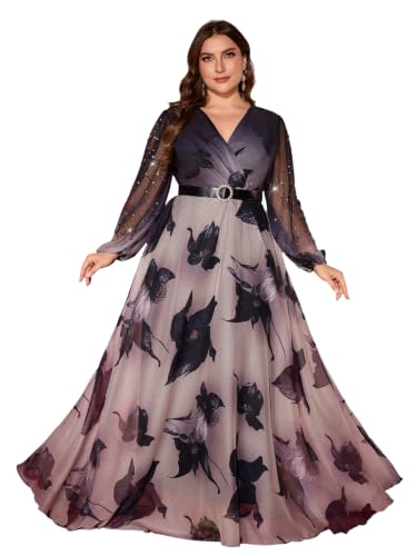 Image of TOLEEN Women's Plus Size Sequin Dress Luxurious Style Formal Cocktail Evening Party Maxi Dresses