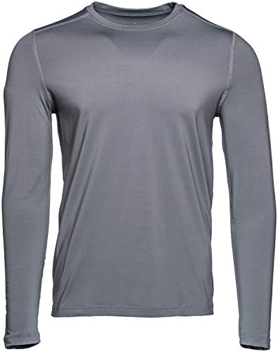 Terramar Men's Standard Ultra Soft Thermal John Long Sleeve Shirt, Steel, Small