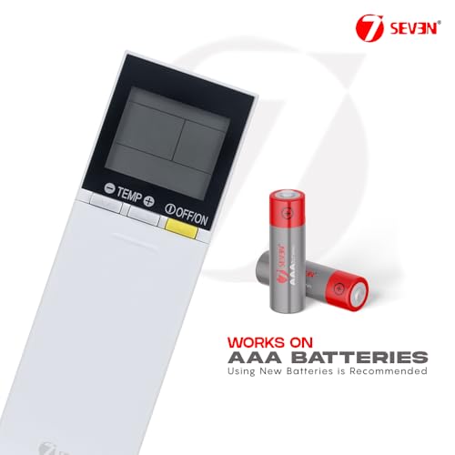 Image of 7SEVEN Compatible with Mitsubishi AC Remote Control SG15C Model 219C Suitable for MSZ-FM35VA-V1 MSZ-FH10VA-N1 Split & Window 1 1.5 2 Ton AC - Match Keys Exactly to Replicate Genuine Remote Function
