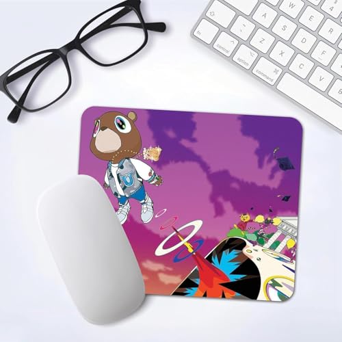 Image of Mouse Pad with Design, 24 x 20 cm, 3mm Thick Rubberised Base Mouse Pad for Computer, PC, Laptop (Teddy)
