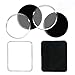 Fixate Gel Pads Sticky Phone Holder Nano Rubber (Round Square, 6pcs)...