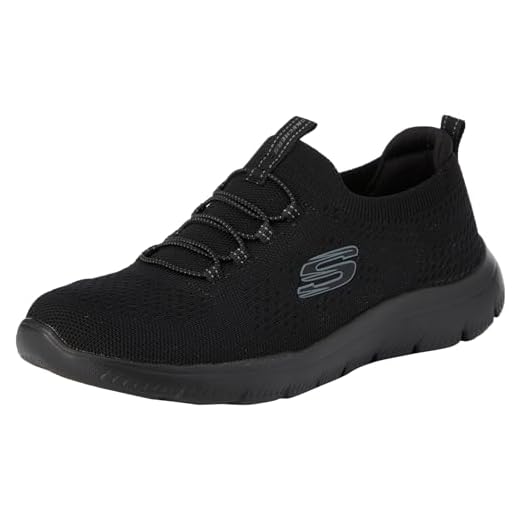 Skechers Cumbres, Zapatillas Mujer, Ribete de Punto Negro, 37.5 EU