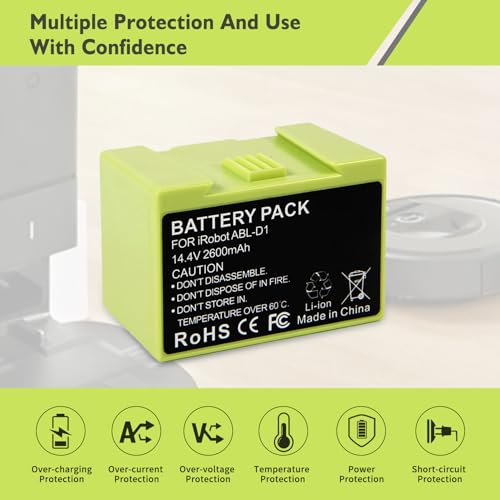 Image of Replacement Battery for iRobot Roomba i7 /i7+ /j7 /j7+ /i3 /i4 /i8 & e5 /e6 Series Replacement Battery Compatible with 20+ Models (7150, 7158, 7556, e5150, e6198)
