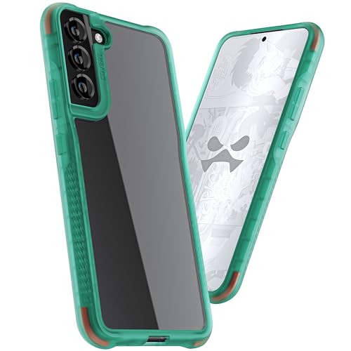 Image of Ghostek Covert Premium Samsung S22+ 5G Phone Case Clear Shockproof Protective Cover Lightweight Transparent Design Hard Tough Designed for 2022 Samsung Galaxy S22+ 5G (6.6 Inch) (Teal)
