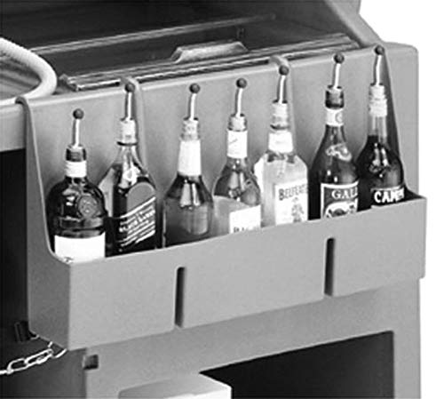 San Jamar B5522D 10-Bottle Stainless Steel Speed Rack-B5522D