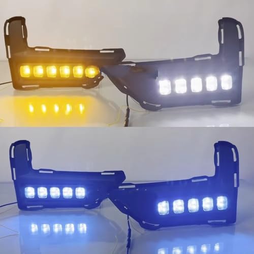 DRL para Nissan X-Trail 2017-2020 luz diurna con intermitente amarillo 2