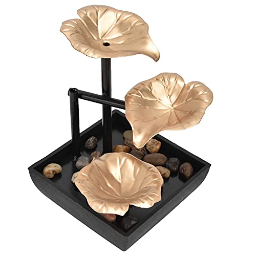 Fontaine d'eau, Intérieur Artisanat D'ornement Feng Shui, Méditation Zen Fontaine de Table Détente à 3 Niveaux élégant Décor de Méditation Décor de...
