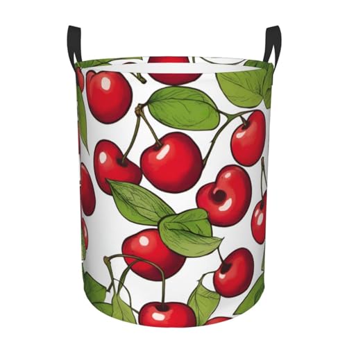 Joli panier à linge sale rouge cerise 3 paniers à linge en tissu Oxford pour le rangement des vêtements