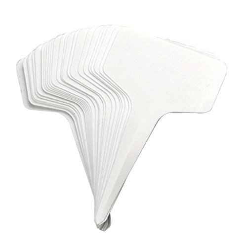 Haudang 50pcs Plastic Plant T-type Tags Markers Nursery Garden Decoration Tags for Plants Garden Decor Gardening Label