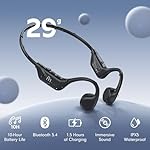 Bone Conduction Headphones,Open Ear Headphones Bluetooth5.4 with Mic,Wireless Headphones 10H Playtime, Waterproof Sport Headphone Suitable for Running,Cycling, Outdoor Sports Black - Image 2