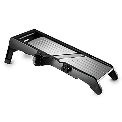 Norpro Deluxe Mandoline Slicer/Grater, Black, 12-in.