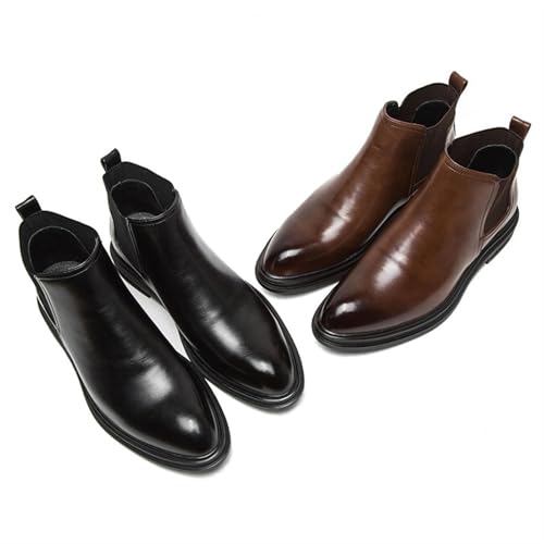 Dress Shoes For Men Men's Italian Leather Chelsea Boots Stylish Ankle Boots for Autumn Winter Office Wear2