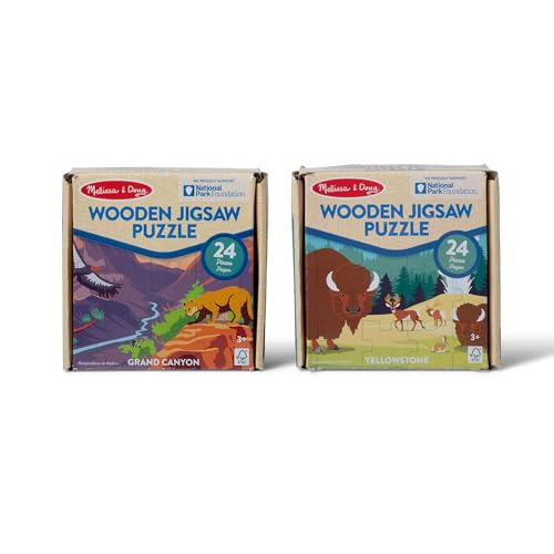 Melissa & Doug National Parks Yellowstone & Grand Canyon 24pc Jigsaw Puzzle Bundle for Boys and Girls Ages 3+ - image 6