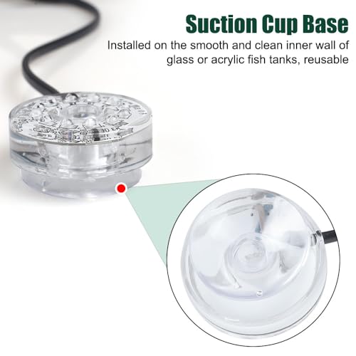 Image of MiOYOOW Submersible Lights, USB Waterproof Aquarium Light with Fixed Suction Cups for Aquarium Decoration