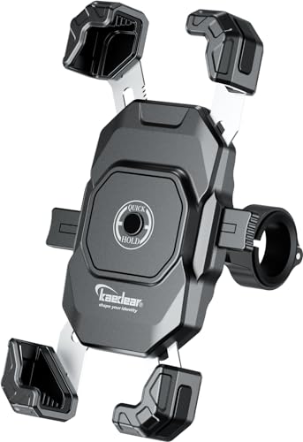 ☆自転車用スマホホルダー - クイックホールド & リリース機構付き Amazon.co.jp: Kaedear(カエディア) バイク スマホホルダー
