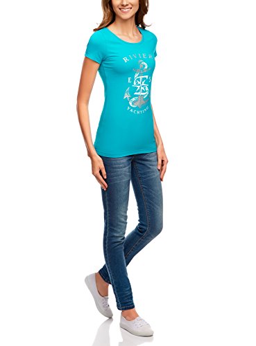 Oodji Ultra Donna T-Shirt Stampata in Stile