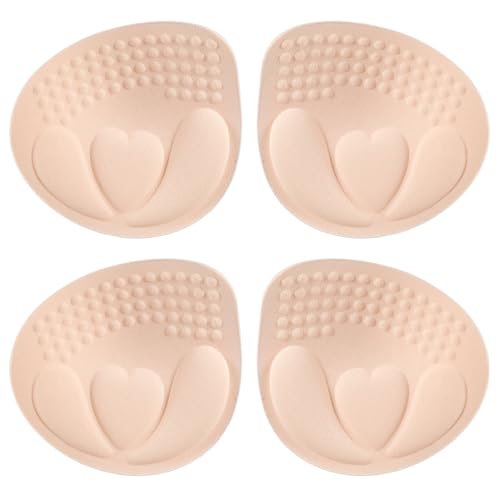 2 Pairs Bra Pad Inserts, 4cm Thick Breast Enhancers Insert for Push Up Removable Bra Cups Inserts for Women Dresses Swimsuits Bikini Sports