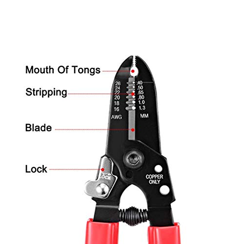 Strumento spelacavi per fili spelacavi 16-26 AWG