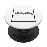 Social media seriously harms your mental health PopSockets PopGrip: Swappable Grip for Phones &...