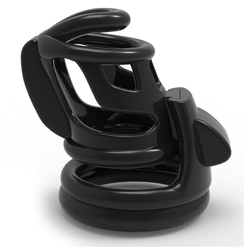 QiKKago Professionelle Schwarze Spezielle Fitness KäFig ZubehöR -4 Snap Ringe Und 1 Schwarze Plastik Birdcage, Bequeme TrainingsgeräTe - K9