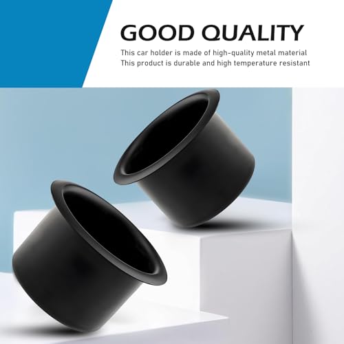 Portavasos metálico universal para auto, 2 piezas miniatura 6