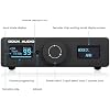 Douk Audio Q11 Digital to Analog Audio Converter, HiFi USB DAC Adapter ESS9038 + AK4493 with Coacial/Optical/PC-USB Inputs & RCA/AUX Outputs DSD256