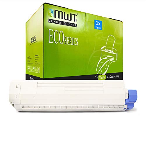 Cartouche de toner Oki C822 cyan pour corriger les impressions ternes et remplacer 44844615
