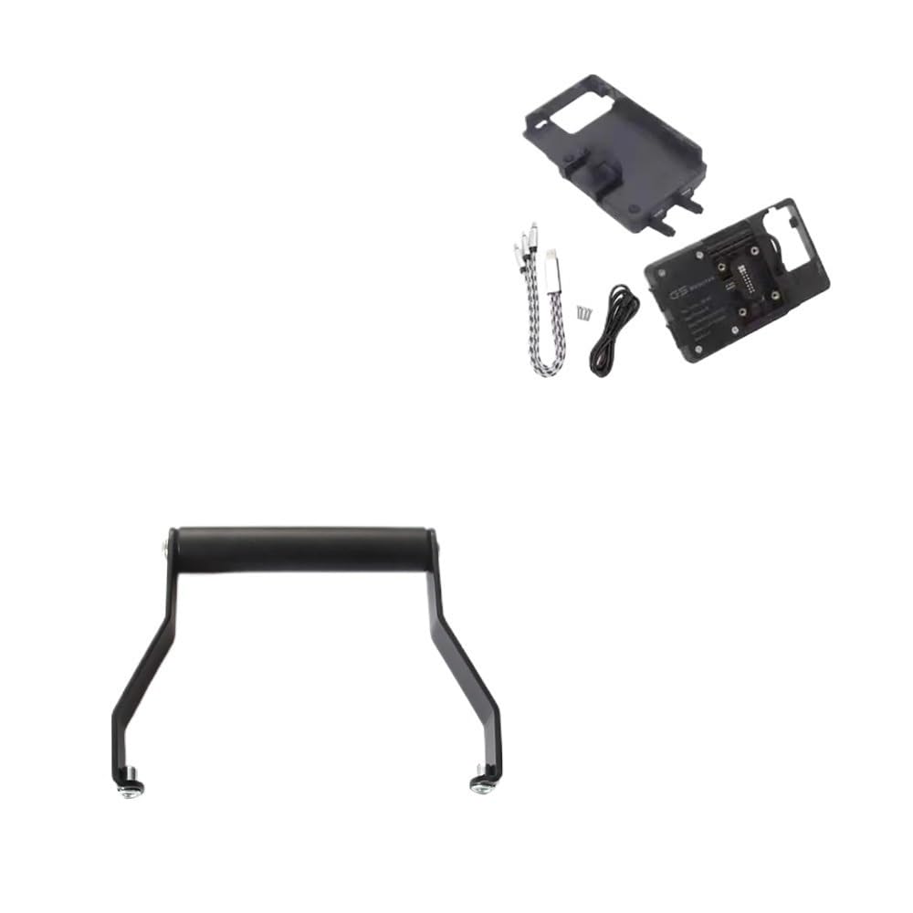 Support D'adaptateur De Support De Montage De Navigation De Téléphone GPS De Moto Compatible avec Le Modèle 66(1 Set)