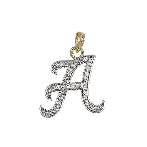 Valentine Gifts : YouBella Jewellery Stylish Unisex Alphabet Pendant/Necklace for Women/Girls/Boys/Men - Letter A
