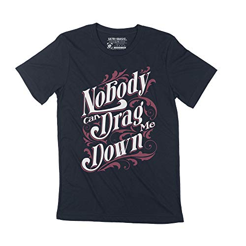 T-Shirt Graphique Homme Personne Ne Peut Me Faire Tomber en Coton Vintage Éco-Responsable
