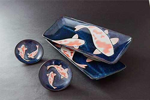 Amazon｜アワサカ(Awasaka) 「 錦鯉 」 まめ皿 小皿 しょうゆ皿 直径約