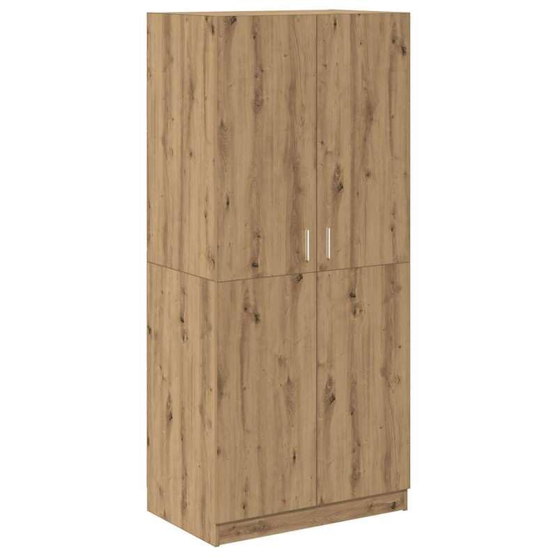 Eleganz Armario Artisan-roble 90 x 52 x 200 cm de material de madera - Armario moderno para dormitorio y sala de estar - solución de almacenamiento estable con diseño elegante