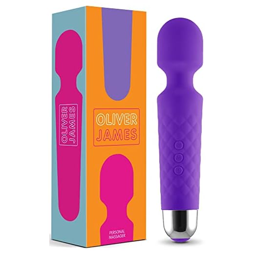 Masajeador Eléctrica Recargable Wand Massager - Con 20 patrones de vibración y 8 velocidades - Carga por USB - de Six Nine (Púrpura)