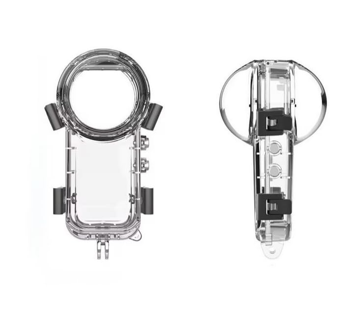 Coyktonty Invisible Dive Case/Waterproof Case for Insta360 X5,197ft/60M Waterproof Housing,with Anti-Fog Sheet and Bracket