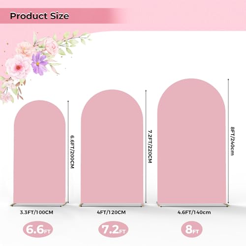 Set de 3 Fundas Babenest para Arco de Boda Dusty Pink miniatura 4