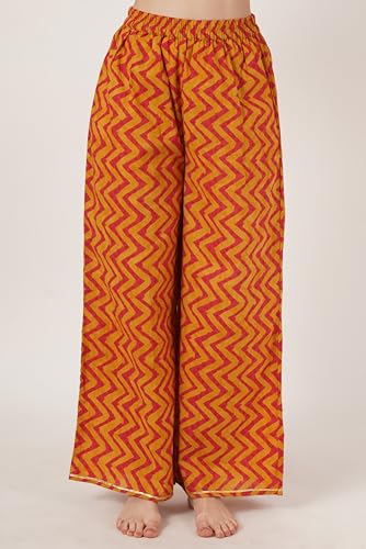 Image of COTLAND Fashions Breathable Cotton Floral Printed A-Line Kurta Set With Palazzo for Women
