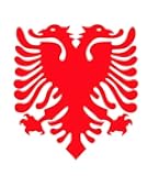 CRDesign Albania Albanian Coat Arms Badge Crest, National Emblem Decal Sticker Car Truck SUV Bumper Window (Red)