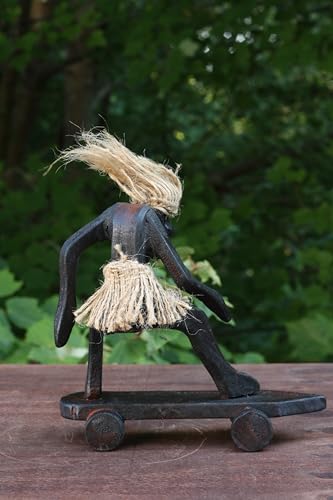 G6-Collection-Handmade-Wooden-Primitive-Tribal-Funny-Skateboard-Statue-Sculpture-Tiki-Bar-Handcrafted-Unique-Gift-Home-Decor-Accent-Figurine-Decoration-Hand-Carved-Skateboarding-B G6 Collection Handmade Wooden Primitive Tribal Funny Skateboard Statue Sculpture Tiki Bar Handcrafted Unique Gift Home Decor Accent Figurine Decoration Hand Carved Skateboarding B