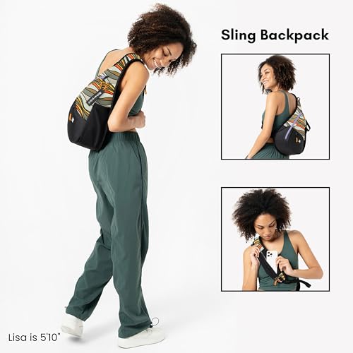 Sherpani Esprit, Sling Backpack, 10L Travel Bag, Women Shoulder Sling Purse, Crossbody Backpack, Travel Gifts, Pickleball Bag, RFID Protection, Fits 10 Inch Tablet (Ventura '73)4
