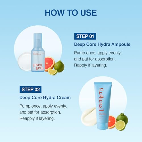 Image of Deep Core Hydra Ampoule - Phyto Mucin & 10-Type Hyaluronic Acid | Skin Repair & Moisture Locking Facial Serum | Korean Skincare (4.05 fl oz)