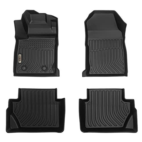orealtrend Black Floor Mats Liners Replacement for Ford Fiesta 2014-2019 (Only for Automatic / Not for Fiesta ST) All Weather Guard Front Rear Car Carpet-Custom Fit-Waterproof/Easy Clean