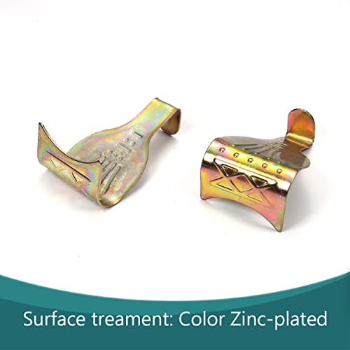 Image of 54 x 34mm Solid Moulding Picture Hooks Hangers Rail Hanging Hook Color Zinc-Plated, for Home Wall Picture Exhibition Art Work Hardware Bronze Tone 30pcs