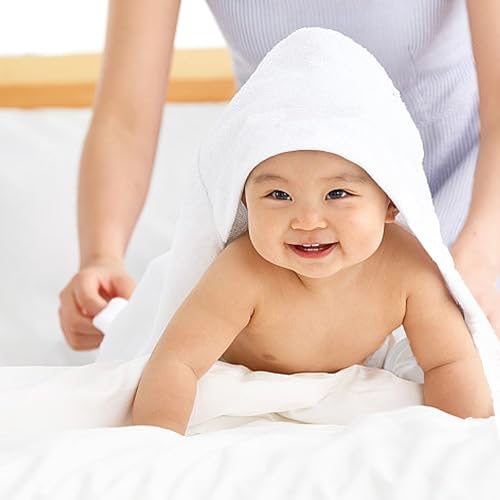 Ifarymes FR315315BASHI4 Baby Hooded Towels 31.5 * 31.5 Inch Bath Towel For Newborn Toddler Infant Shower Ultra Absorbent Soft Bathrobe Blanket Boys And Girls thumb #4
