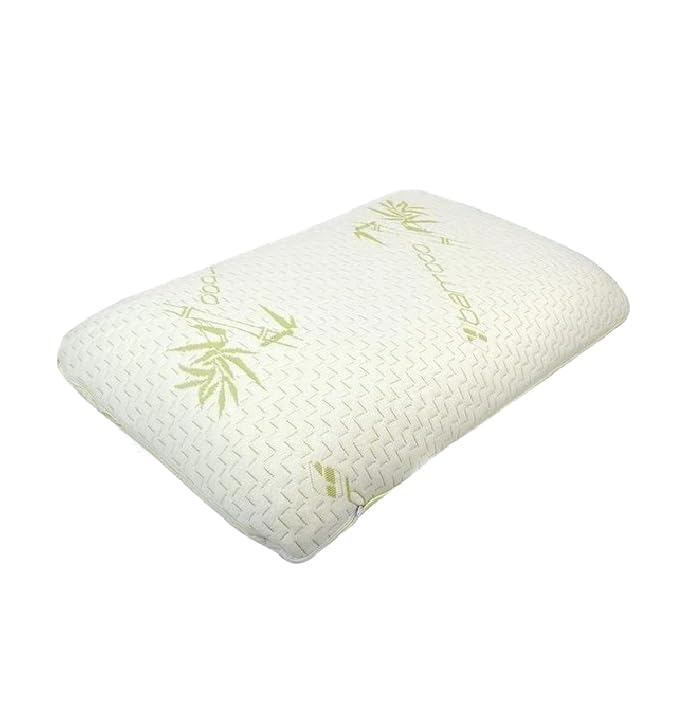 Reviews de Almohada bamboo al mejor precio. 45 JENIN HOME Almohada de Fibras Bamboo Memory Foam Queen Size – Confort y Frescura (Estándar)