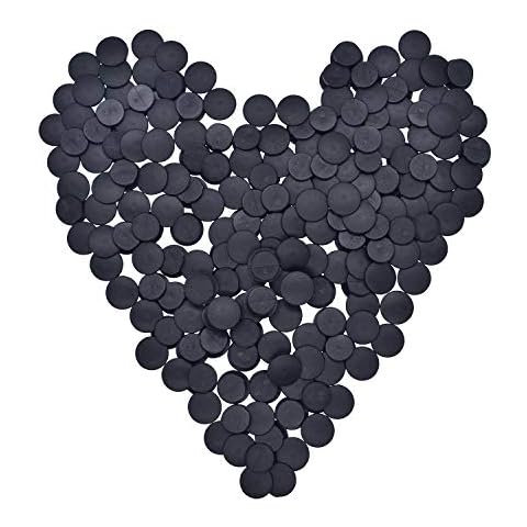 YEALQUE 250pcs Black Buckle Plastic Button Accessories Charm Backs for Flat Shoe Charms and Wristband Charms Back Factory DIY Ornaments Cover