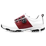 Mhwlai Golfschuhe Herren, wasserdichte Schuhe rotierende Schuhe rutschfeste Schuhe Turnschuhe rutschfeste Lack Golfschuhe,5,44