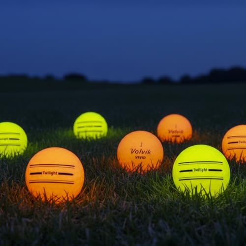 Volvik Vivid Twilight Glow-in-the-Dark Golf Balls 6-Pack