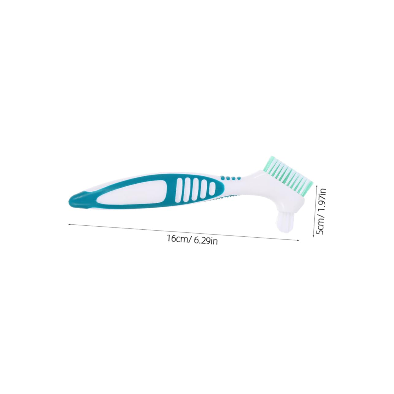 KOMBIUDA 20pezzi Spazzole Per Dentiera Con Manico Antiscivolo Di Spazzolini Per Igiene Orale Pulizia Dentiere e Protesi Morbide Setole Per Gengive Sensibili Colori